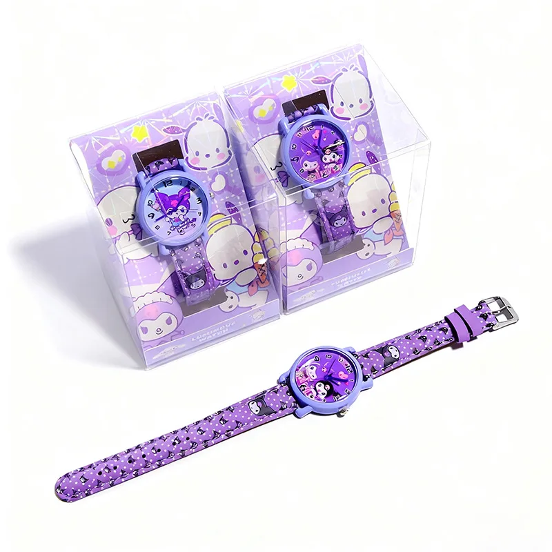 Hello Kitty Kuromi New Cartoon Watch   Student Quartz Watch Gift Set   Birthday and Holiday Gifts view 6