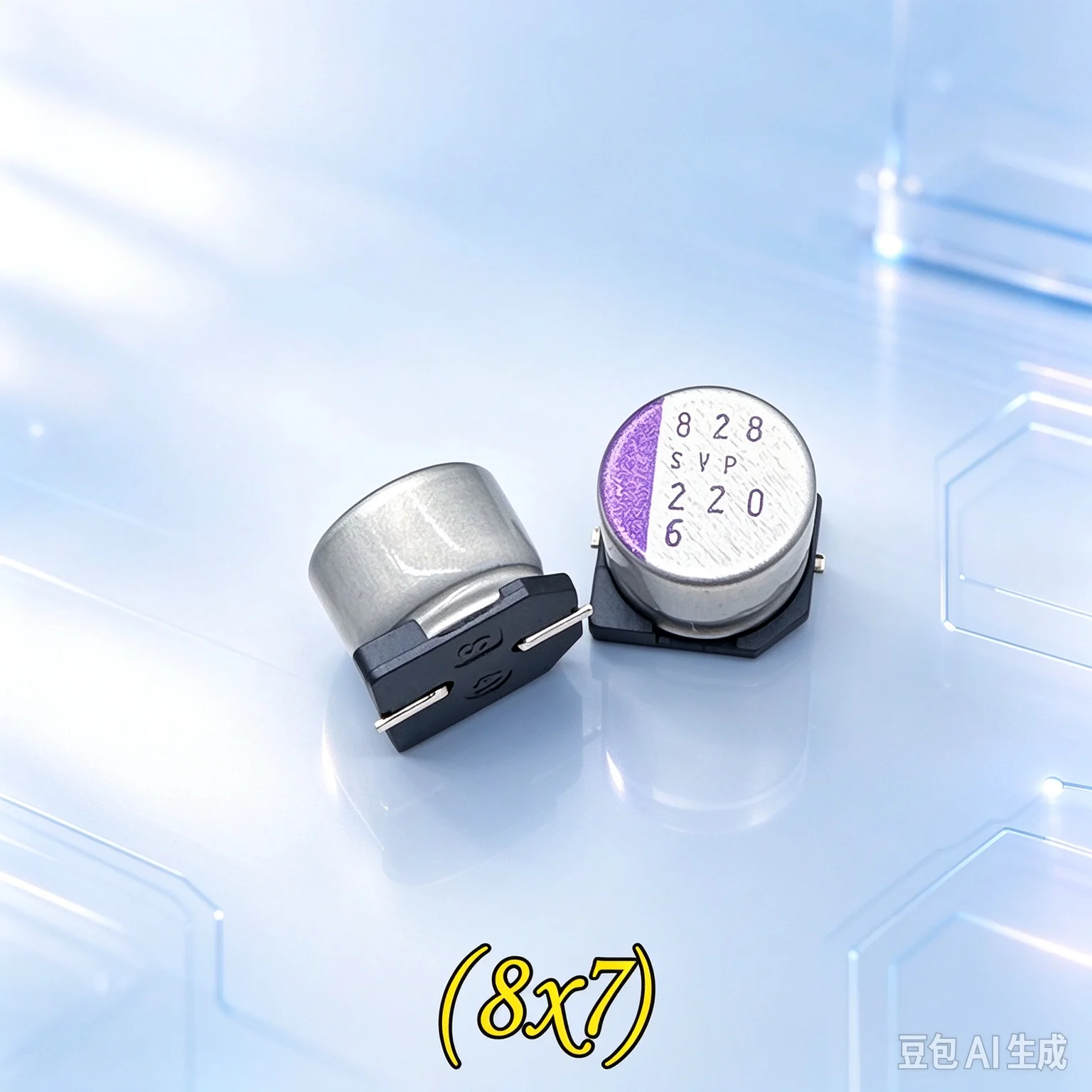 Capacitor for Panasonic 6.3V 220uF 6SVP220MX SMD Solid Capacitor  200pcs