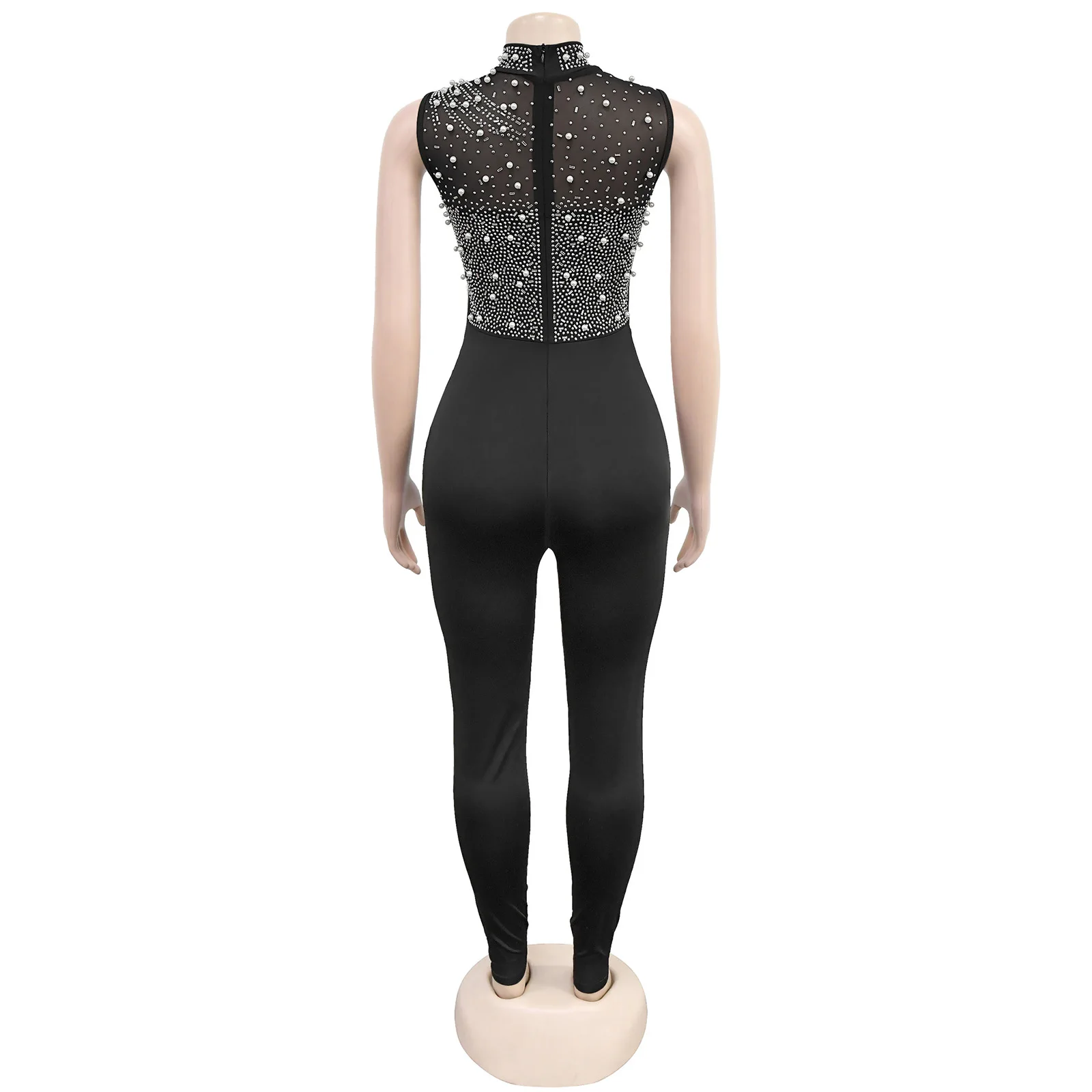 Mulheres brilhantes strass ginástica dança desempenho macacão sem mangas pura malha elástica patinação artística dança bodysuits