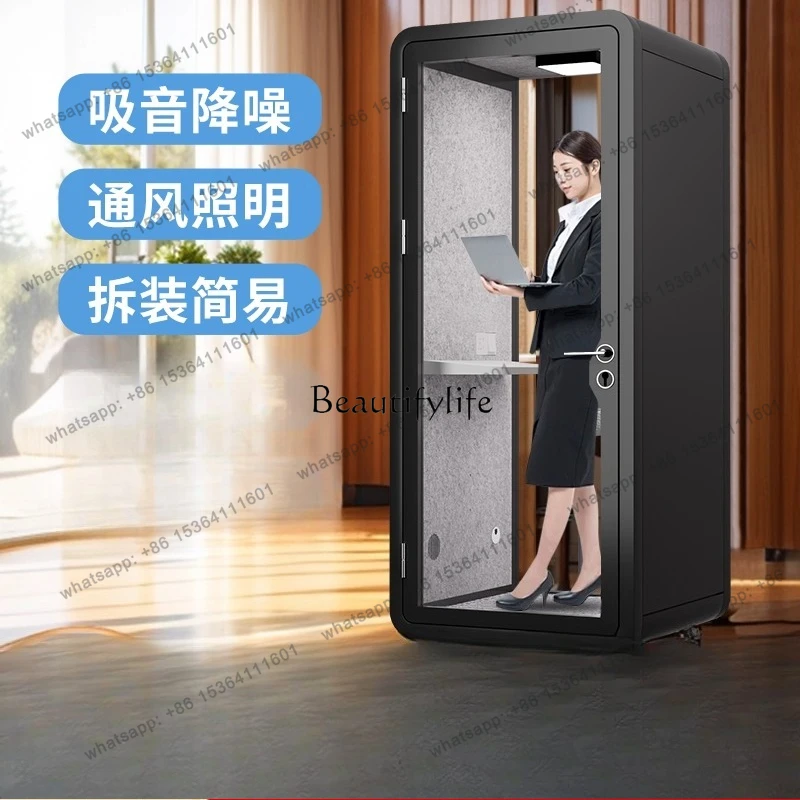 Soundproof room, household piano, silent warehouse, live stream, indoor singing room, recording studio, movable