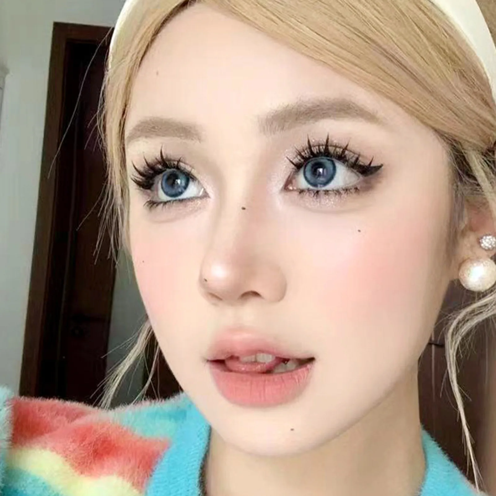 귀여운 스트립 속눈썹 컬 인조 속눈썹, 부드러운 비자극 솜털 속눈썹, 코스프레 메이크업 DIY 용품