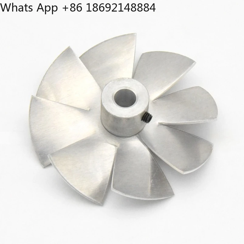 Diameter 70mm High 22mm Motor Cooling Accessories Fan Blades Micro Reverse, Axial Flow Fan Blades Aluminum Alloy