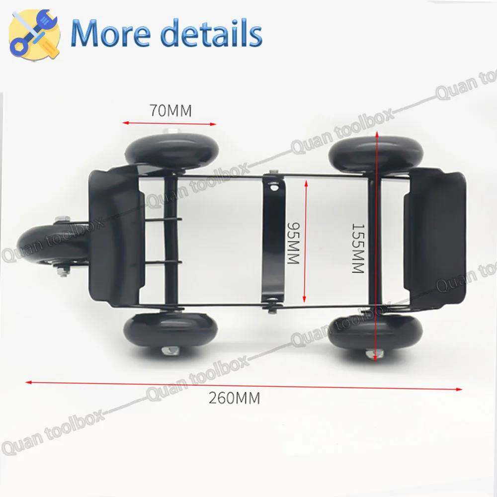 Motorcycle Moving Trailer Portable Motorcycle Tractor Electric Bike Outdoor Vehicle Tire Burst Self Handle Tool aluminum alloy