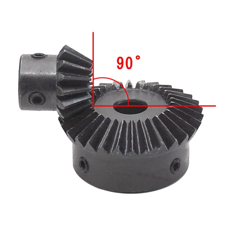 1pcs Single 1 Mod Bevel Gear 1:2 20/40 Teeth Bore 6/8/10/12/14/15mm 45# Steel 1M Mechanical Transmission Parts Gear