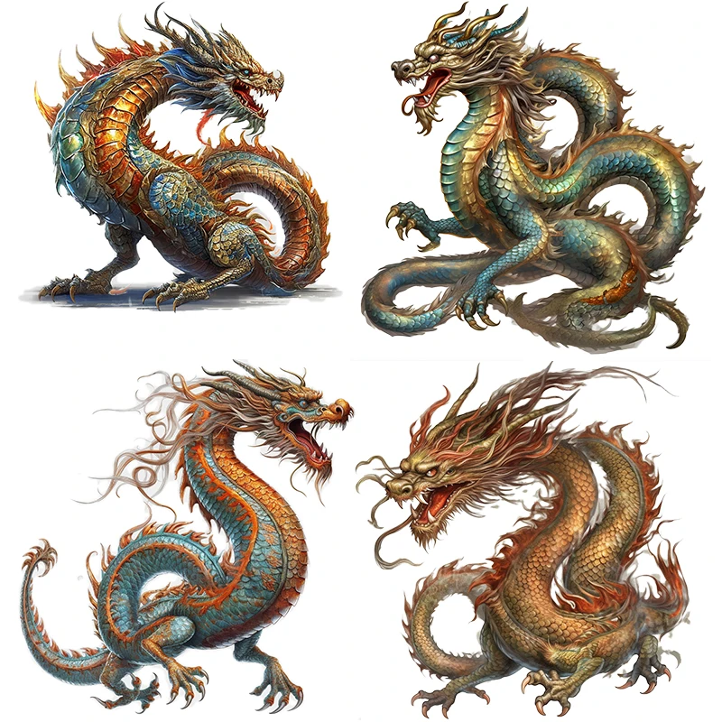 Three Ratels QC587 Magic Colorful Dragon Cartoon Room Decor Sticker home Decoration art Wall Sticker