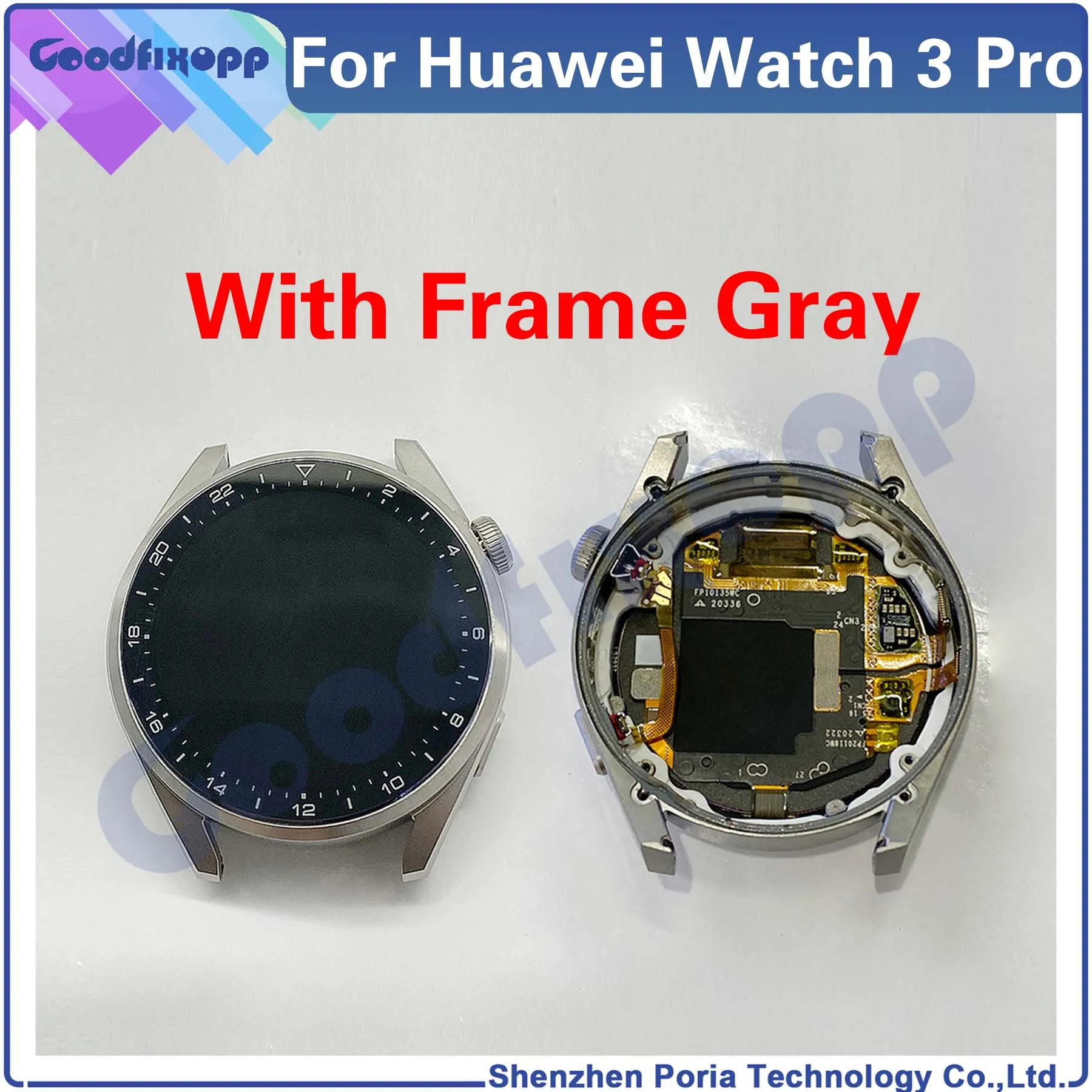 For Huawei Watch 3 Pro 48MM GLL-AL01 Watch3Pro LCD Display Touch Screen Digitizer Assembly Repair Parts Replacement