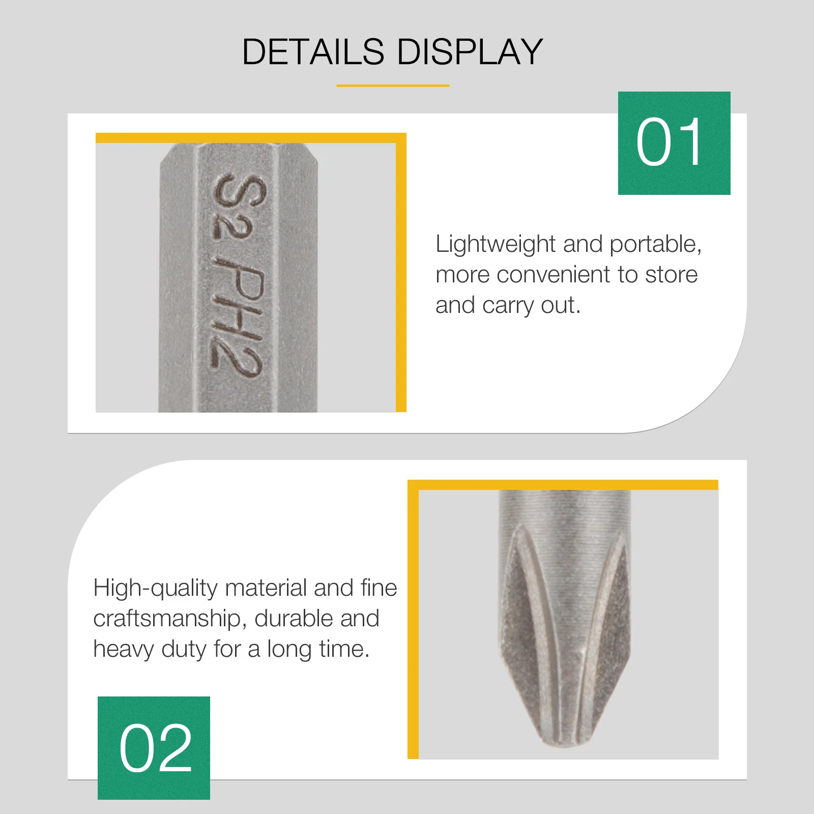 

8Pcs Flat Head Screwdriver Bits Premium Material Anti Rust Strong Magnetic Tip for Electricians Mechanics Repair Kits Steel