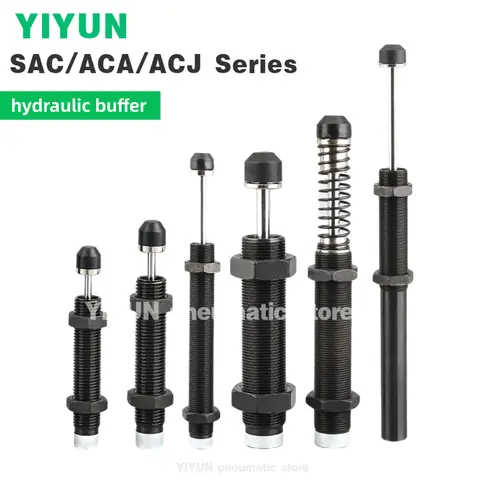 ACA0806,1007,1210,1215,1412,1416,1420,1620,1625,2020,2030,2040,2525,2550,2725,2750,3325,3350 YIYUN,hydraulic buffer ACA Series