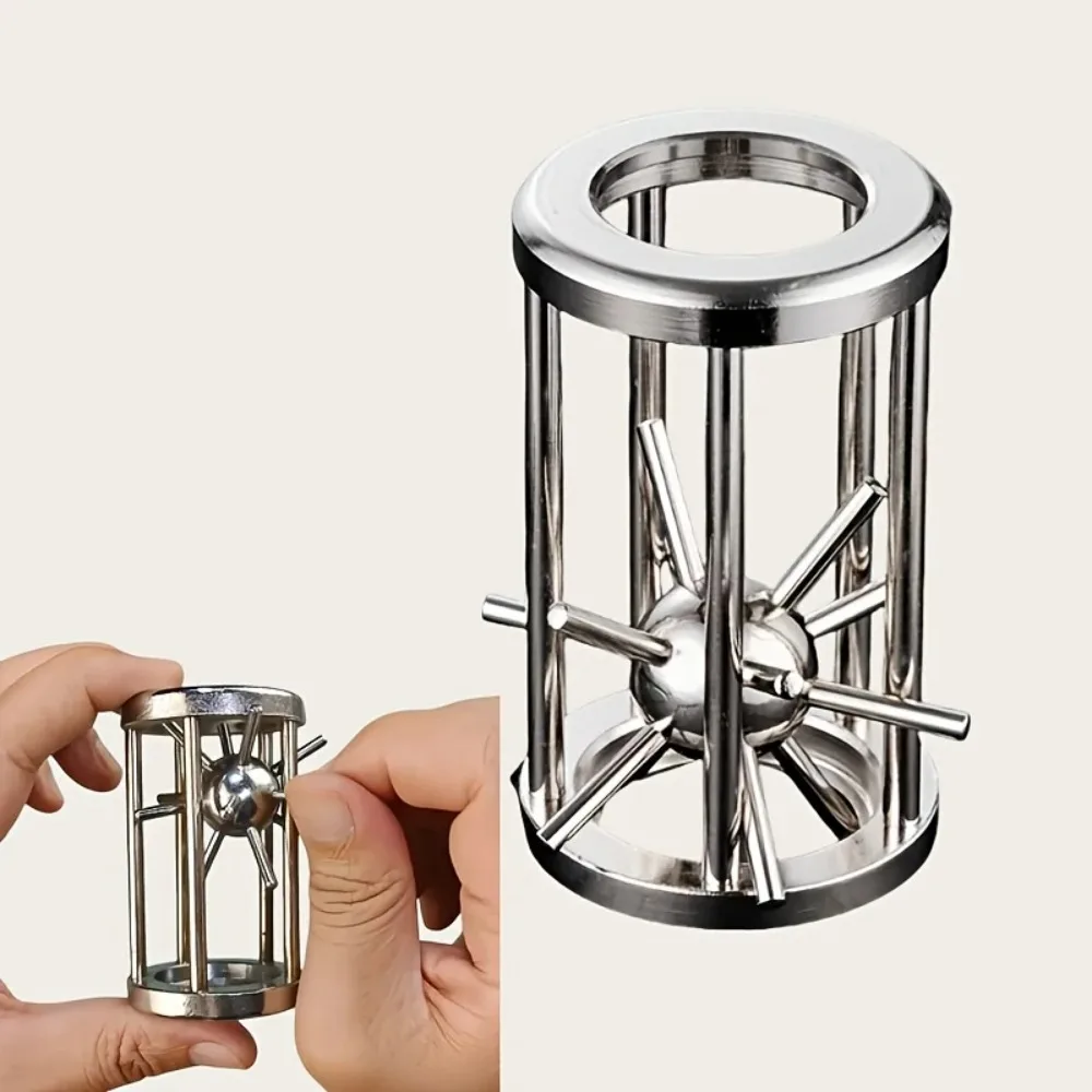 Stainless Steel Cage Challenge Game - Adult Complex Multi Layer Puzzle Toy, Ideal Gift for Birthday，Perfect Party Accessories image 5