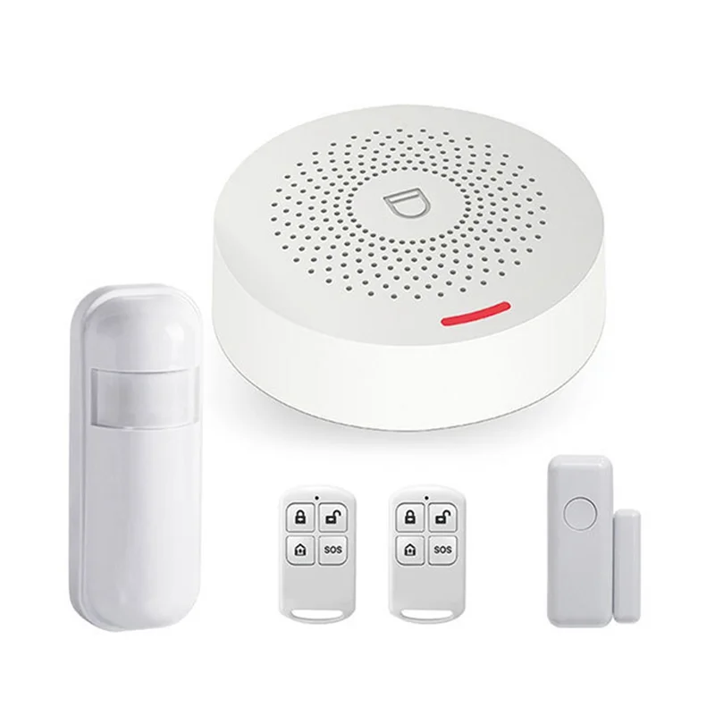 

A73E-Wireless Wifi 433Mhz Home Security System Wifi Burglar Alarm System Tuya Smart Life Wireless Keyboard Works EU PLUG