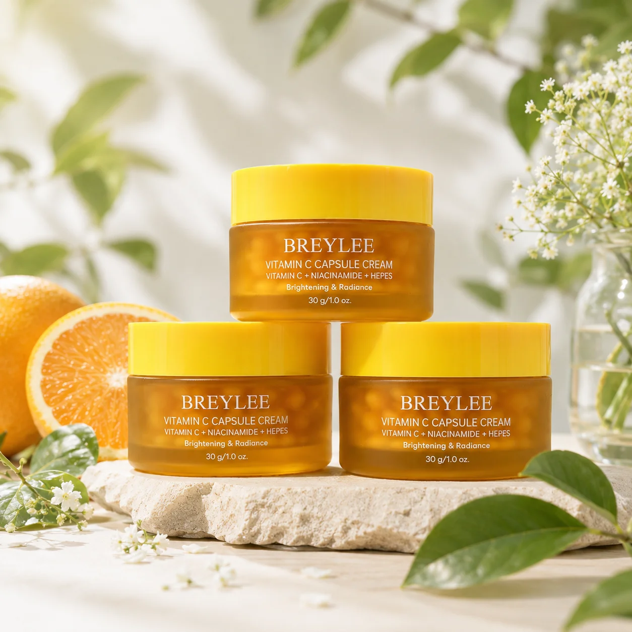 BREYLEE VITAMIN C Feuchtigkeitsspendende, Straffende und Aufhellende Kapselcreme 30G – Detail 2
