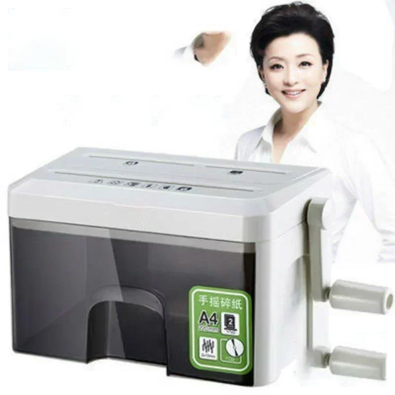 New Electric 9934 Hand Style Mini Shredder File Shredder Strip Office Home 3.5L Shredding 2 * 10mm Paper Shredder Shredding Wid