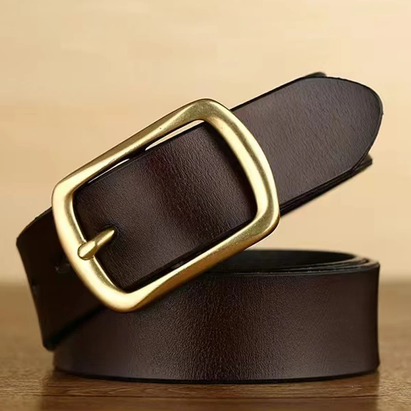 New Men Leather Belt Waist Vintage Fashion Men Business Belt Middle Youth Versatile Pants Soft Belt