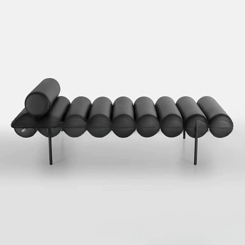 

Nordic special-shaped bedside stool living room sofa stool light luxury Italian shoe change leather bench