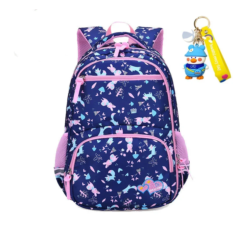 Mochila princesa ortopédica para crianças, Mochilas escolares para meninas, Kids Book Bag, Mochila Primária