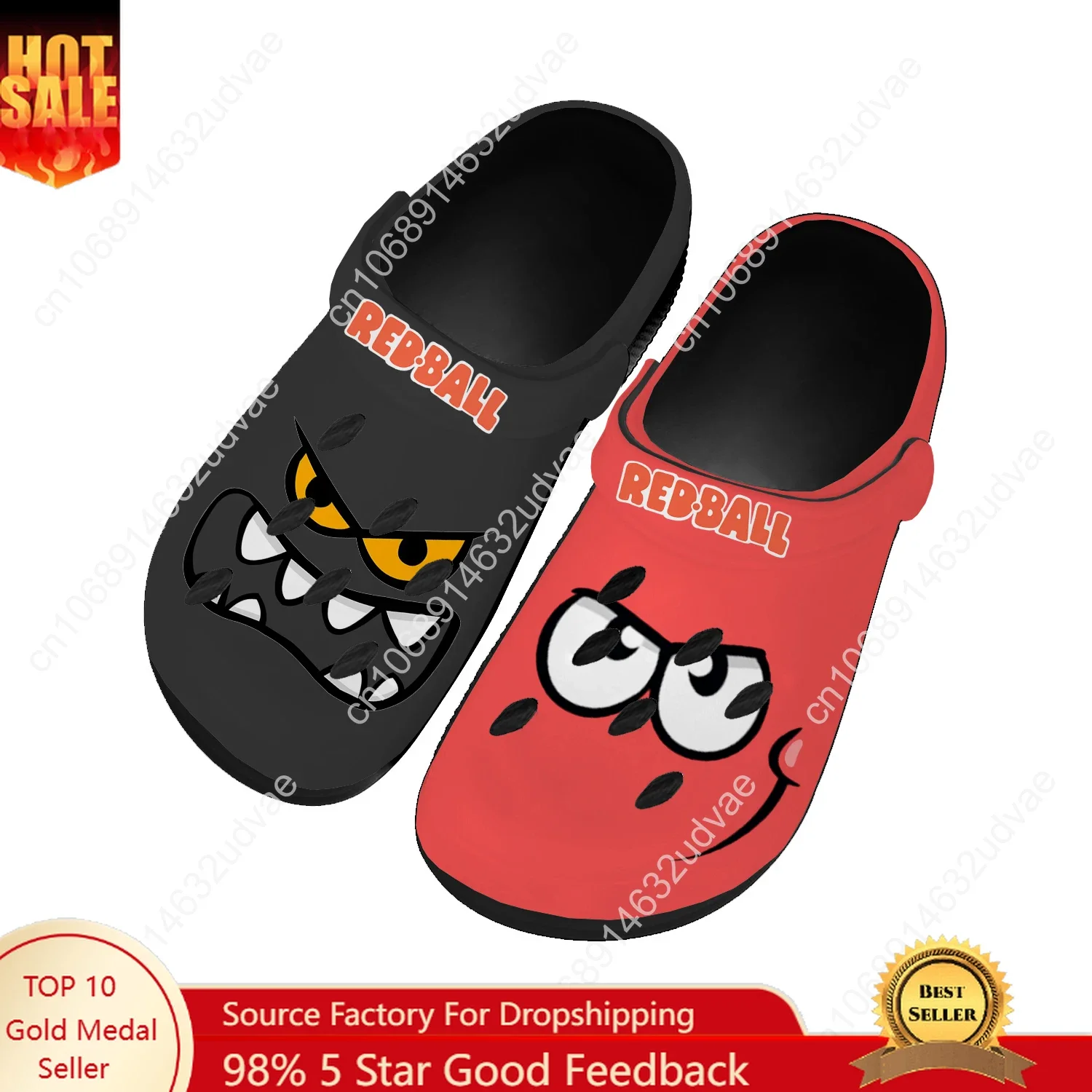 Red Ball Water Shoes Mens Womens High Quality Fashion Home Garden Clogs Customizd Sandals Beach Breathable Hole Slippers