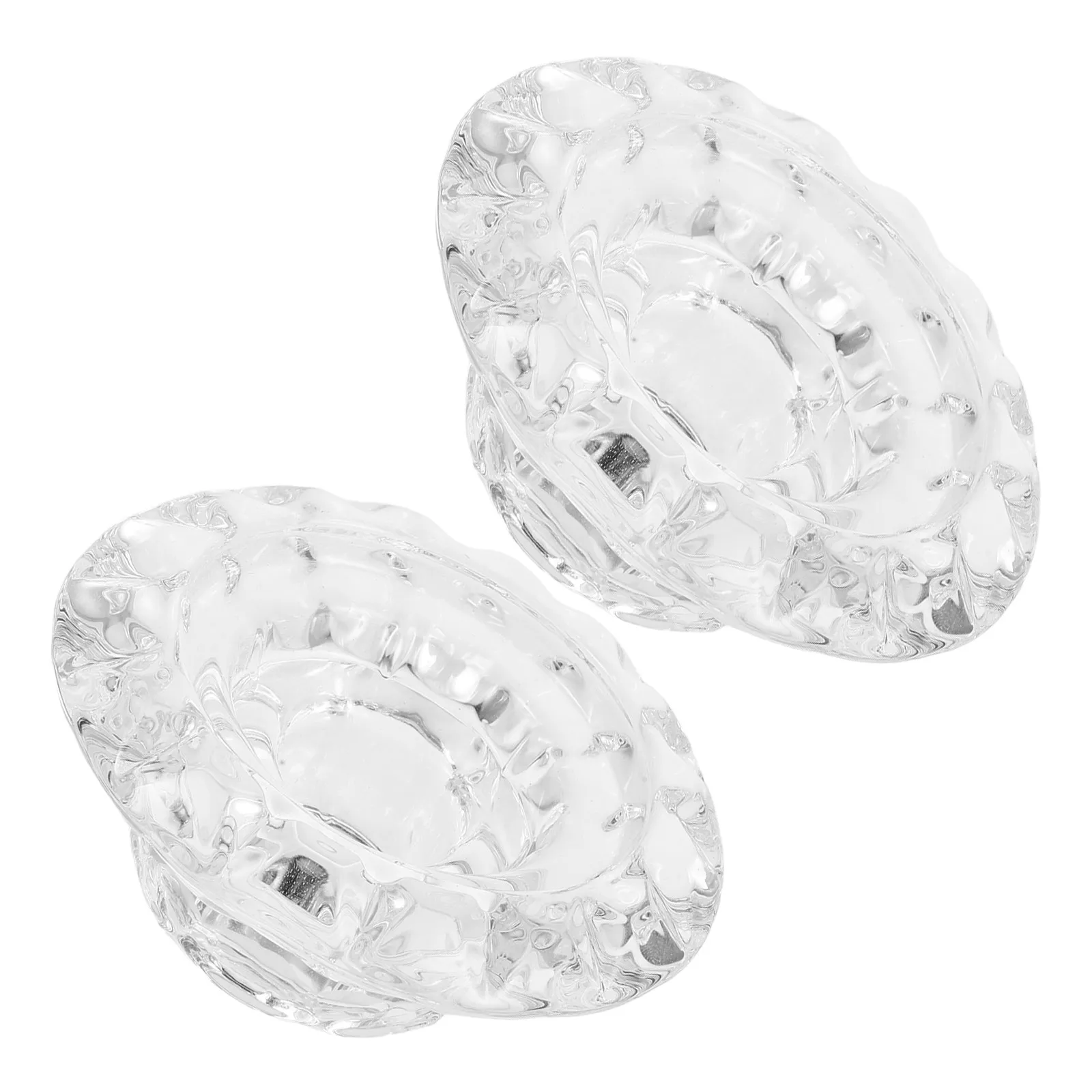 2Pcs Wax Warmer Replacement Glass Dish Transparent 3.62 Inch Round Plate Essential Oil Diffuser Aromatherapy Oil Warmer