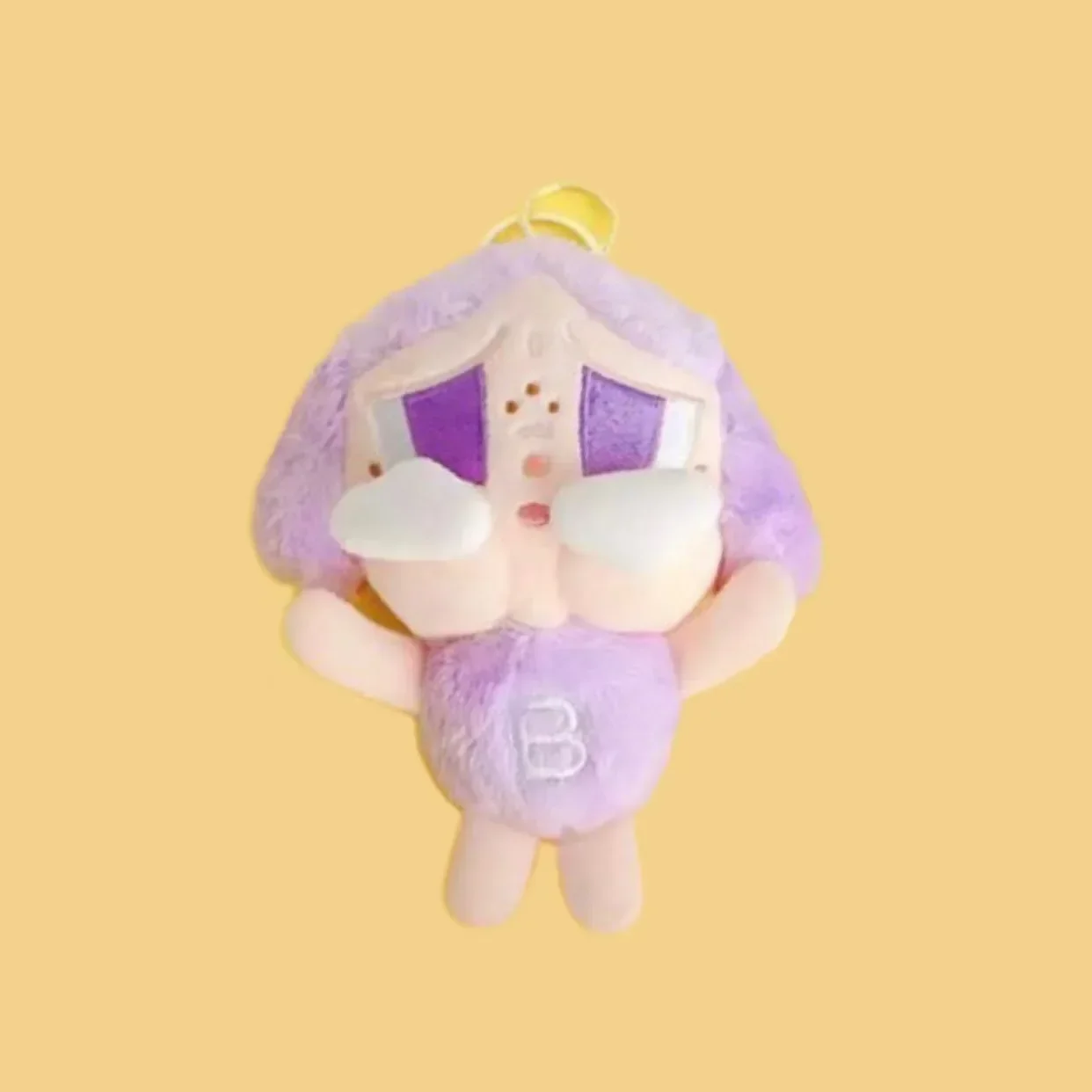 Mignon Doodle fille poupée en peluche pendentif porte-clés figurine d'action Kawaii mignon en peluche poupée ornements Collection bureau affichage cadeau jouet