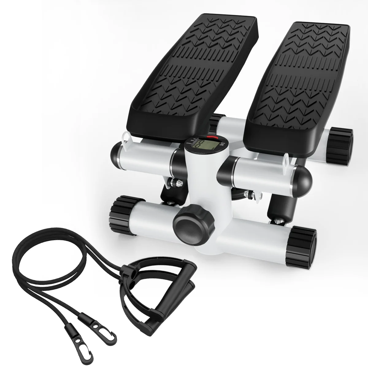 

Steppers for Exercise, Stair Stepper with Resistance Bands, Mini Stepper with 330LBS Loading Capacity, Hydraulic Fitness Stepper