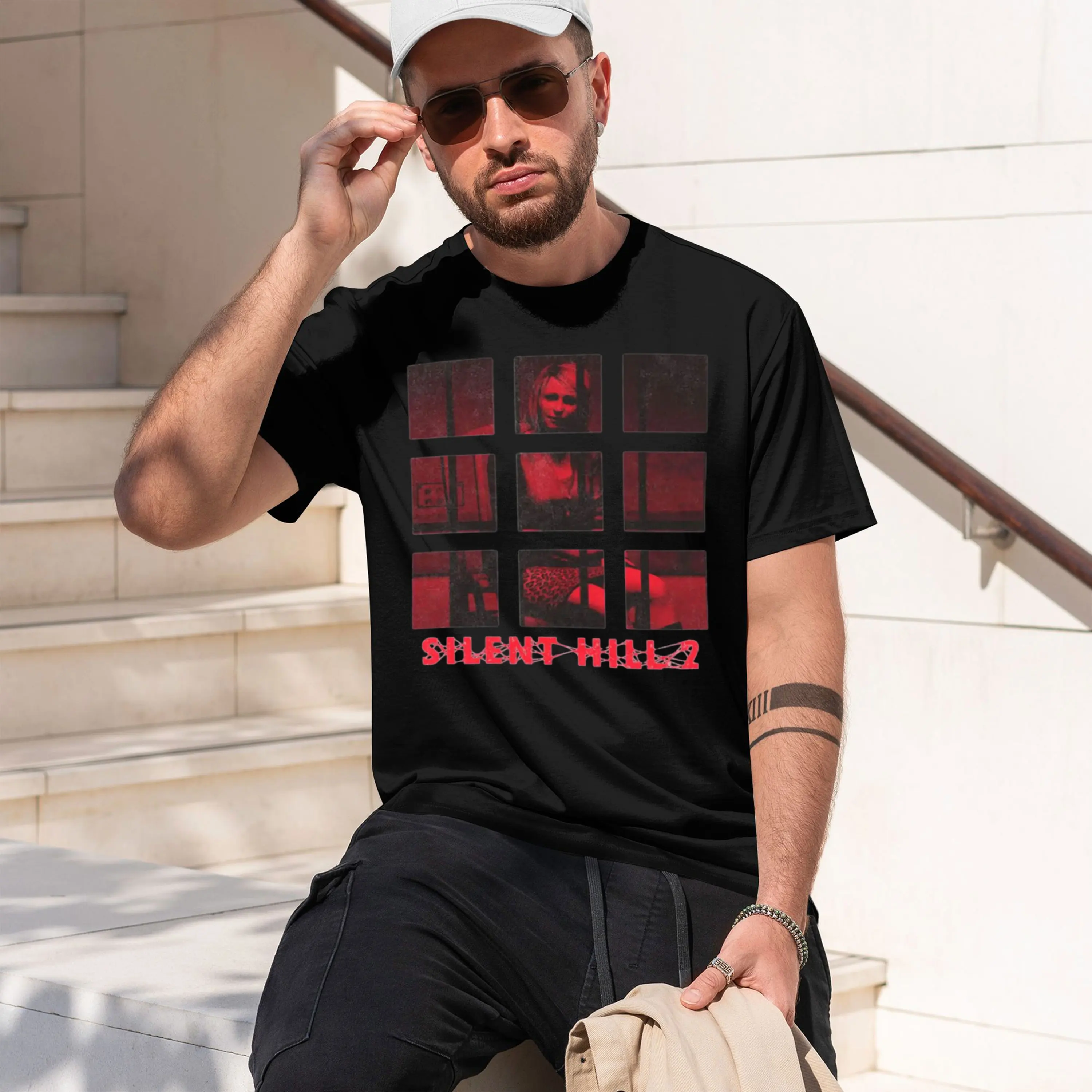 Camiseta Vintage Lavada Silent Hill 2 GRH, Camisetas de Manga Corta para Hombre y Mujer, Ropa, Camiseta, Nuevo Modelo 2026, Camiseta de Manga Corta para Hombre
