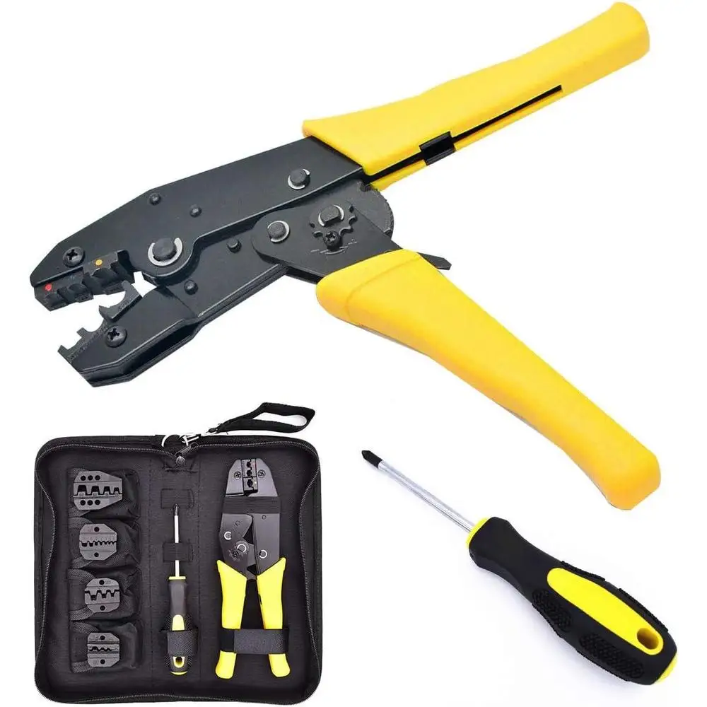 

LY-30J Crimping Tools Pliers For 22-10 AWG,0.5-6.0mm Car Auto Terminals Connectors Crimping Plier Wire Cutter Screwdriver Set