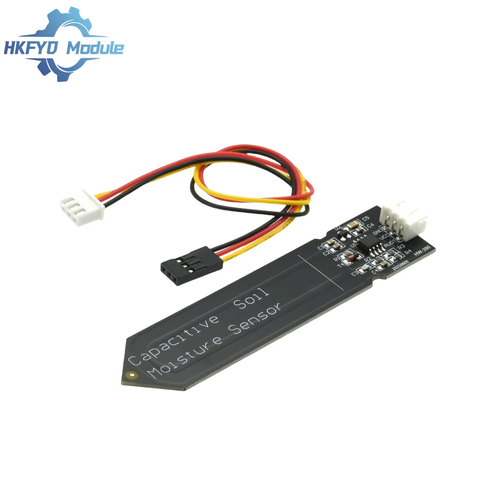 Capacitive Soil Moisture Sensor Module Not Easy to Corrode Wide Voltage Wire 3.3~5.5V Corrosion Resistant W/ Gravity for Arduino