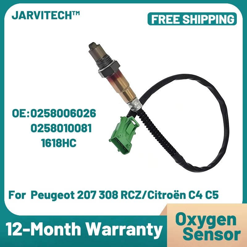 لامدا O2 الأوكسجين الاستشعار 0258006026 لبيجو 206 301 307 308 406 607 807 1.6 VTi 1.8 2.0 سيتروين 0258006029 1618HC 1618.HC #1