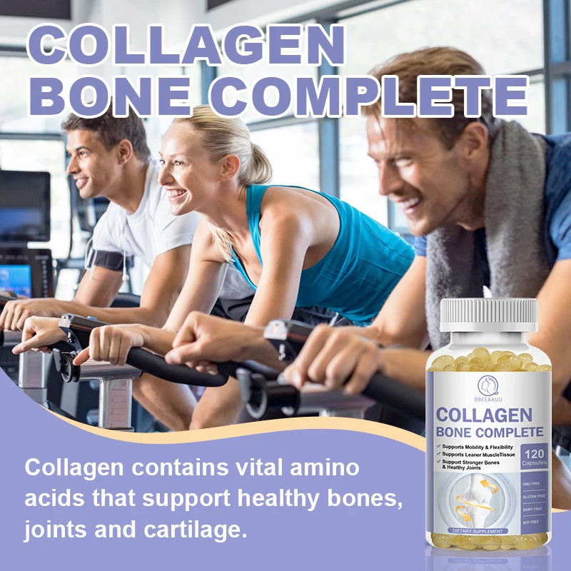 BBEEAAUU High Absorption Vitamin d3 Collagen Bone Capsules Protect Joints and Bone for Old People Skin Care Beauty Health