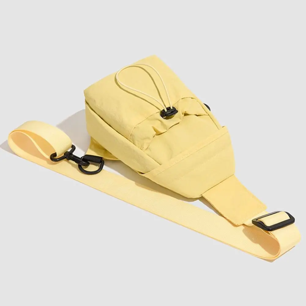 Fashion Nylon Women's Breast Bag Crossbody Solid Color Mobile Phone Bag Korean Style Minimalist Shoulder Bag Mobile Phone