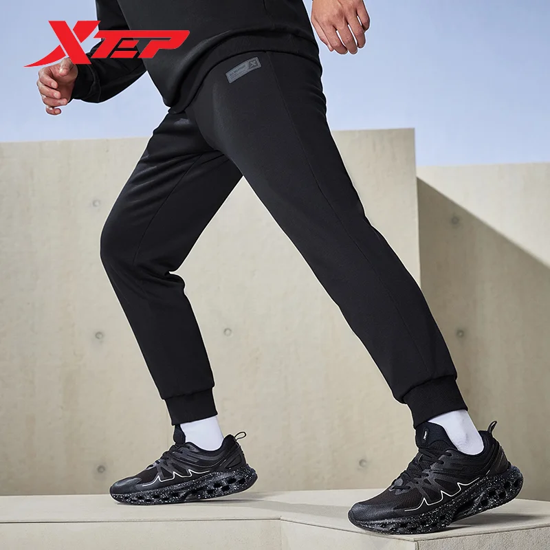 Xtep Knitted Trousers For Men 2023 Winter Comfortable Keep Warm Men's Sweatpants Training Sport Minimalist Bottoms 877429630034