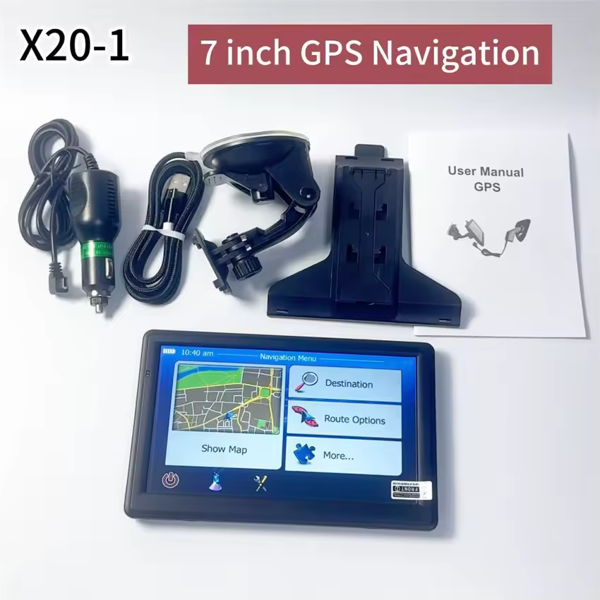 7-inch 8GB 256MB High-definition Screen Portable Car GPS Navigation System Supports 32GB TF Card Highdefinition TFT Touch Screen