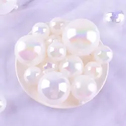 10 Pcs Cake Decoration Ball Transparent Pearlescent Faux Pearl BAP Free Plastic Christmas Tree Wedding Party Decor Bakery Supply