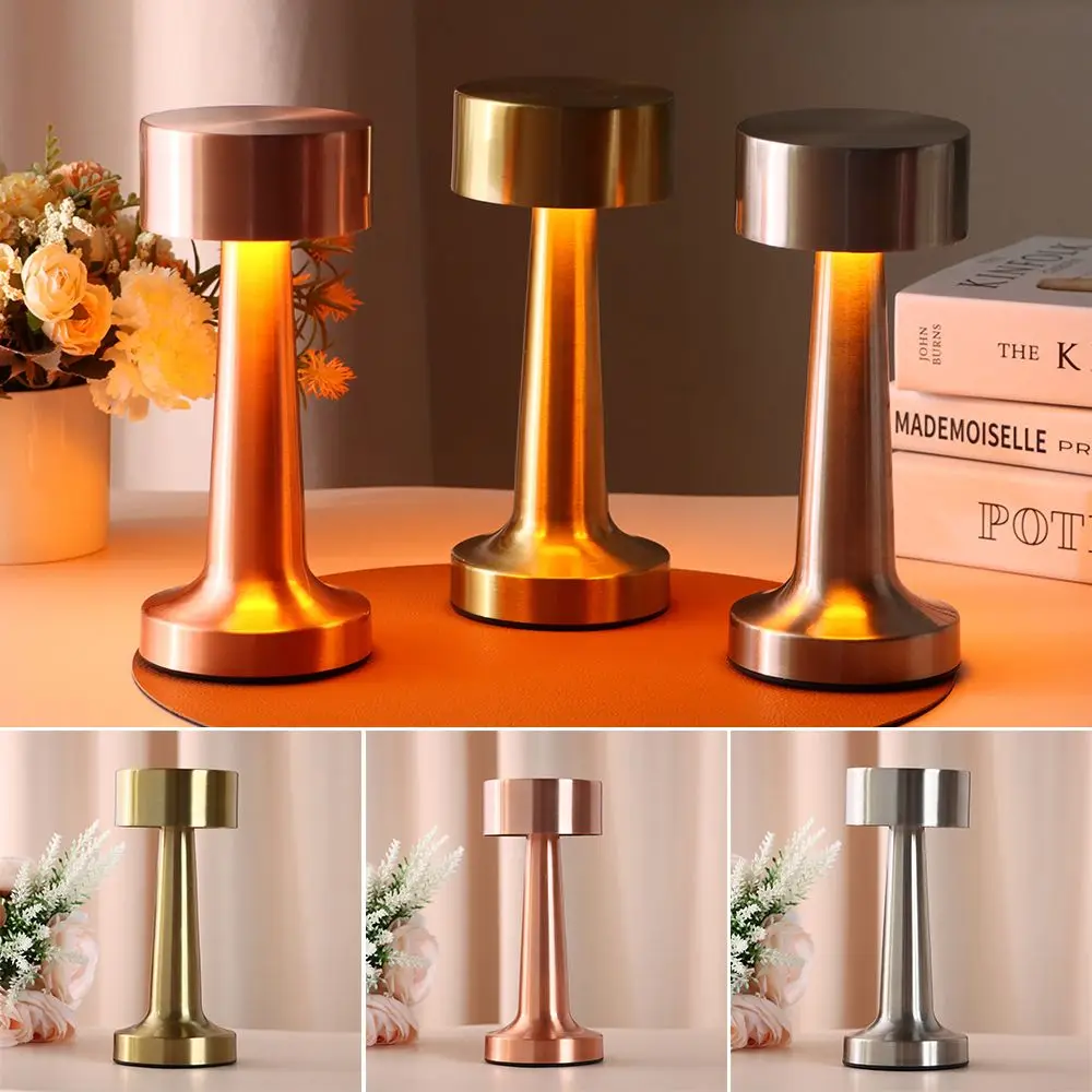 

New Hotel Cordless LED Table Lamp Night Light USB Rechargeable Lamps Dimmable Lights