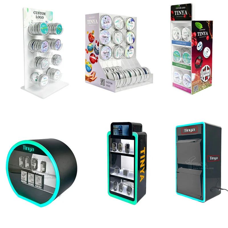 custom.Custom Stand Display Pusher Snuff Bottle Display Cabinet Snus Display Stand