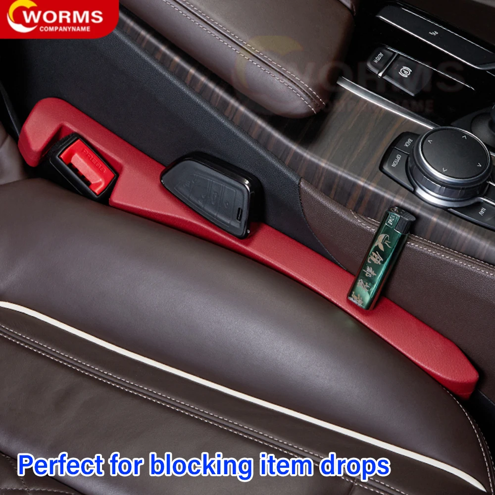 Car Seat Gap Filler Universal PU Leak-proof Filling Strip Anti-Drop Seat Gap Strip With Hole Car Decor Auto Interior Accessories