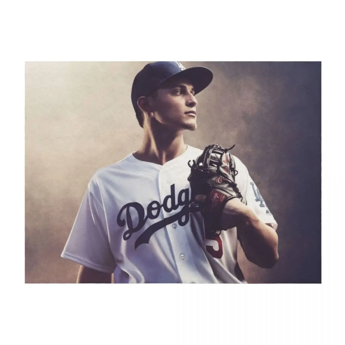 

Corey Seager Throw Blanket Warm Multi-Purpose Retros Soft Plaid Blankets