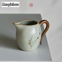 수제 주 네일 루 가마 피닉스 도자기 티 투수 레트로 차하이 가정용 저스티스 컵, 다홍포 티 아이템 액세서리, 250ml