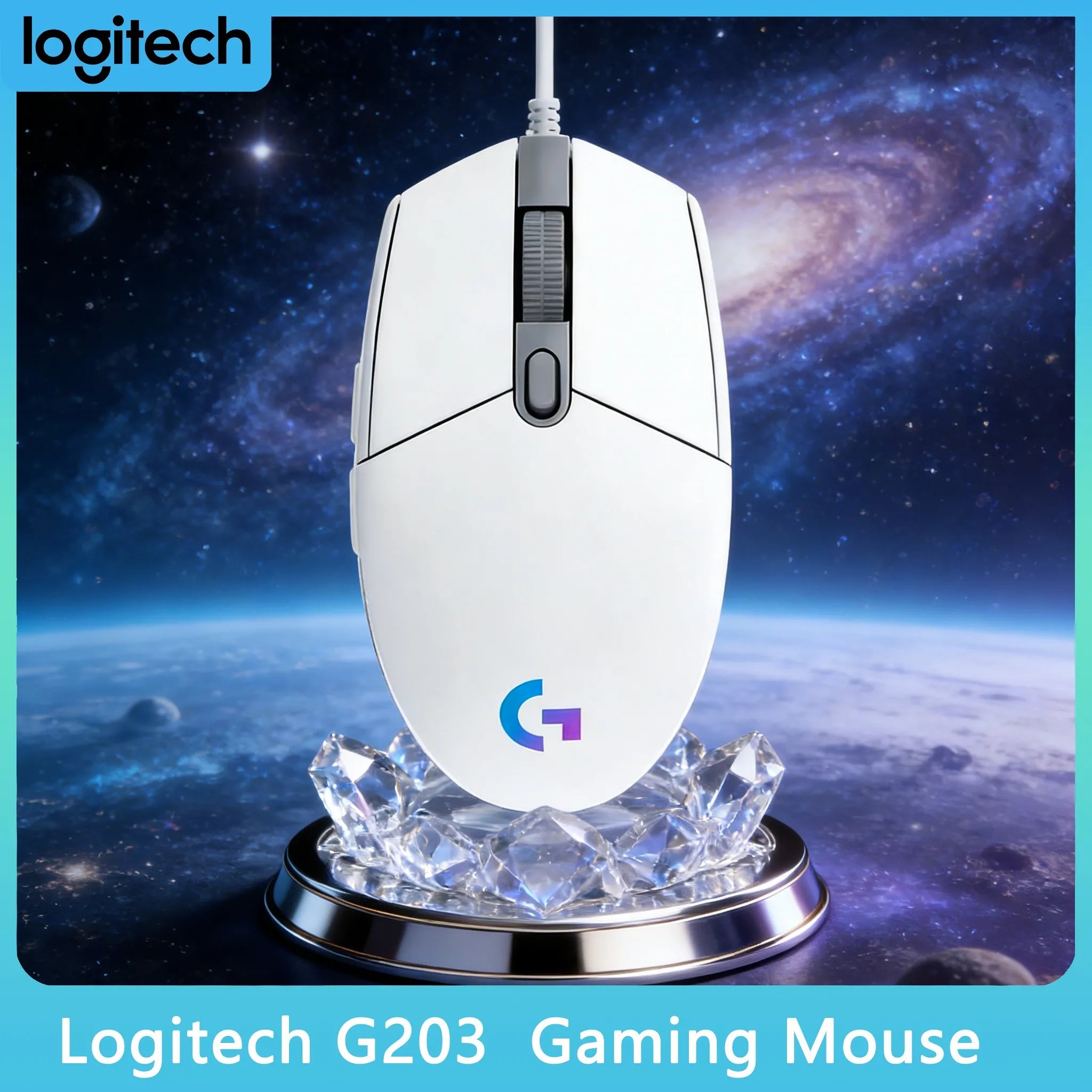 

Игровая мышь Logitech G203/G102/G402/M100R с RGB-подсветкой LIGHTSYNC (16,8 млн цветов), 8000 DPI, 6 кнопок, встроенной памятью, проводная