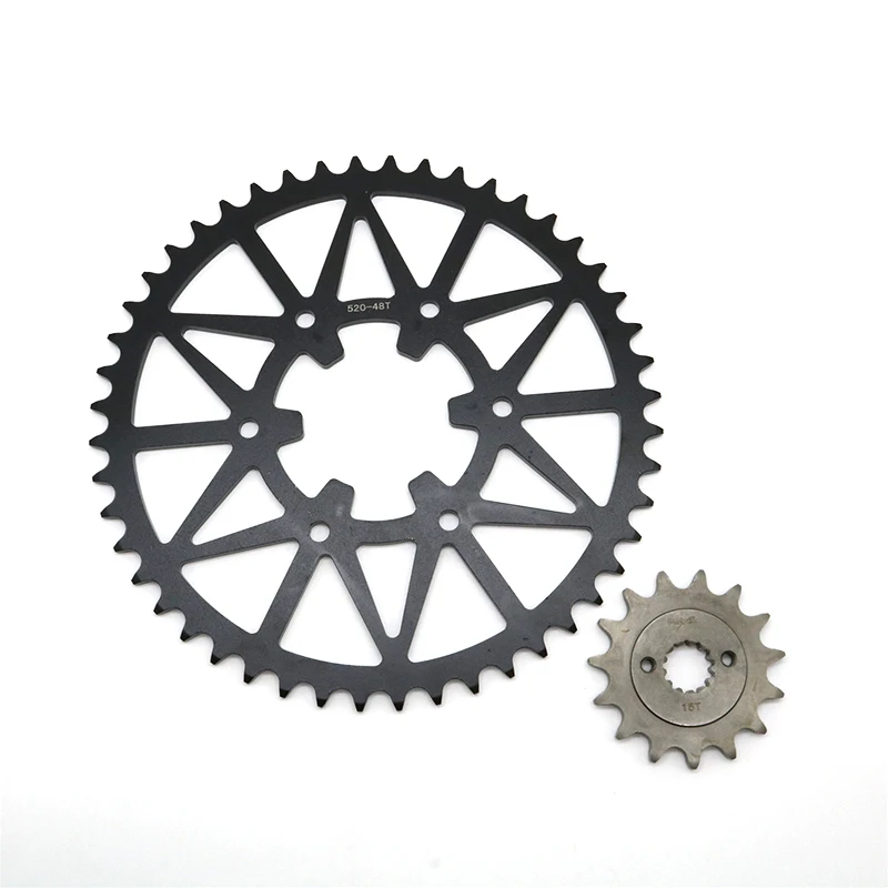 48T-15T-520 Motorcycle Front Rear Chian Sprocket For KTM DUKE 390 390 Duke 2013-2022 RC390 2014-2020 390 RC R 2018