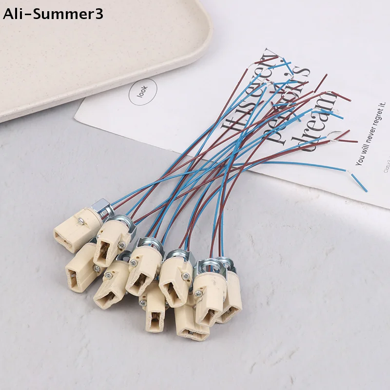 【AZ0】【HMA73】10/20Pcs G9 Light Bulb Socket Ceramic Lamp Base Holder Connector Led Halogen Light LED Lamp Bulb Holder Base Fixture