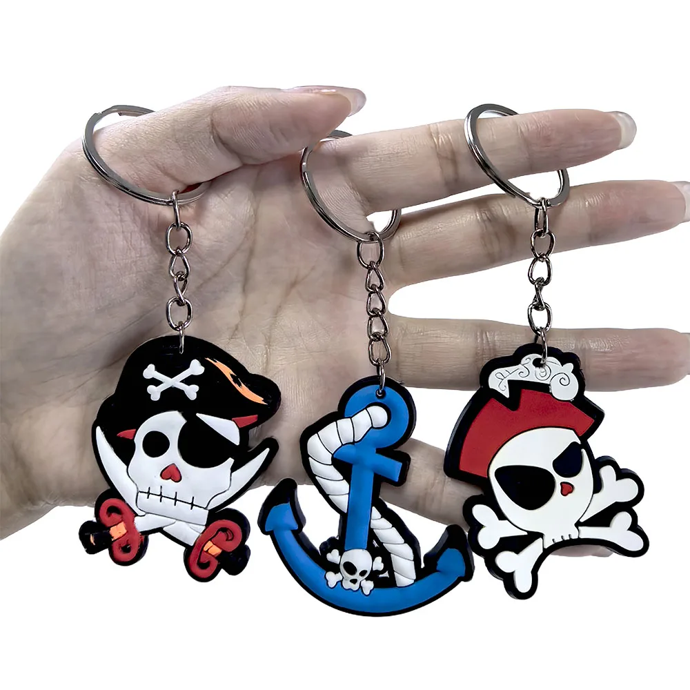 10–30 Stück Piraten-Partygeschenke, Schlüsselanhänger, Silikon-Schlüsselanhänger für Kinder, Geburtstagsparty-Dekorationen mit Piratenmotiven, Partygeschenke, Zubehör – Detail 2
