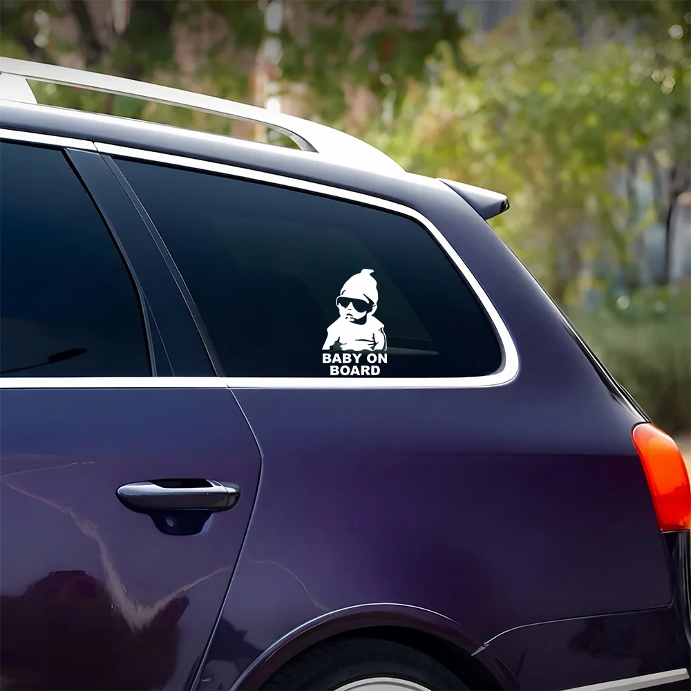 Cute Baby on Board Car Stickers Auto Body Window Fuel Cap Funny Warning Vinyl Decal Personalized Decoration Exterior Accessories