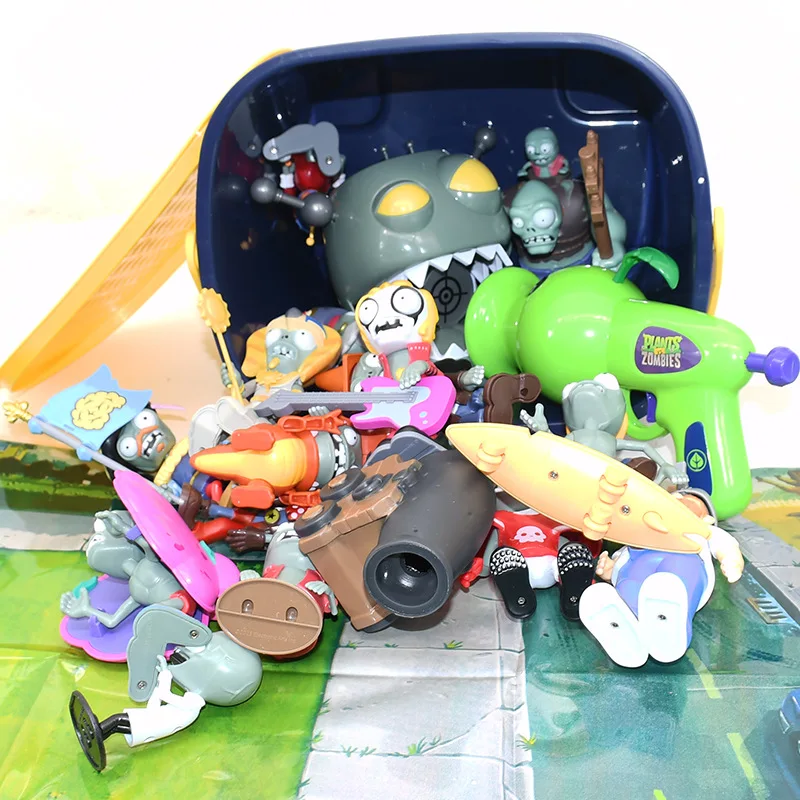 18 stks Rolplanten Vs. Zombies 2 Pvz Speelgoed Volledige Set Jongens Verjaardagscadeautjes Pea Shooter Kinderpoppen Action Figure Model Aanwezig