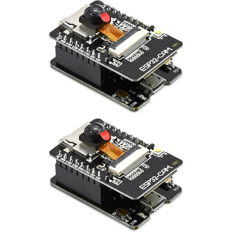 

2PCS ESP32-CAM-MB, ESP32-CAM W BT Board Micro USB to Serial Port CH-340G with OV2640 2MP Camera Module Dual Mode