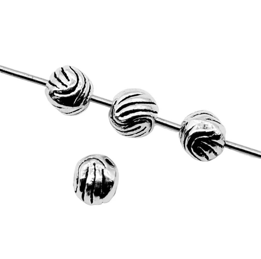 

60pcs 5mm Zinc alloy metal tibetan silver plated bead T0611 for jewelry making