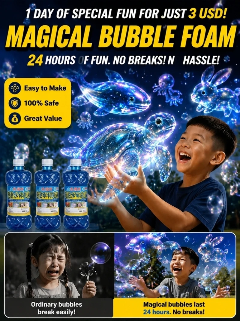 Outdoor Kid Friendly - Bubble Water Kids Nano Shape Memory