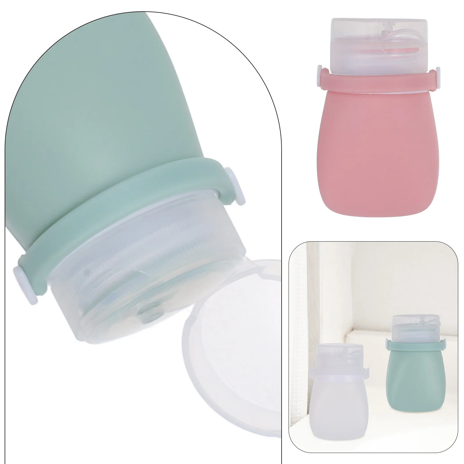 

1Set Travel Bottles Silicone Small Reusable Squeeze Bottles Portable Toiletry Containers for Travel Shampoo Shampoo Container