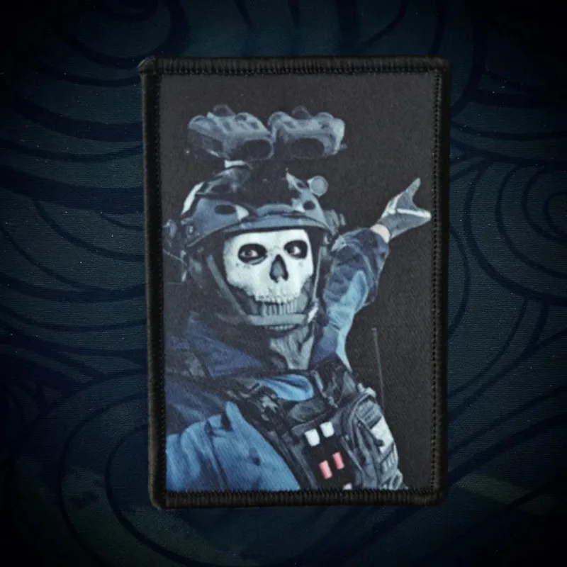 Parches tácticos de soldado esqueleto, insignias de moral, brazaletes, para mochilas, ropa, sombreros, equipamiento táctico, ganchos y bucles