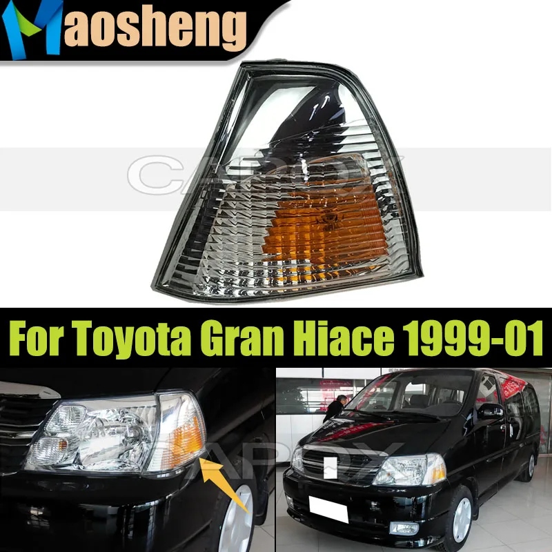 

Front Bumper Corner Light For Toyota Gran Hiace 1999 2000 2001Front Bumper Side Marker Corner Turn Signal Light Lamp