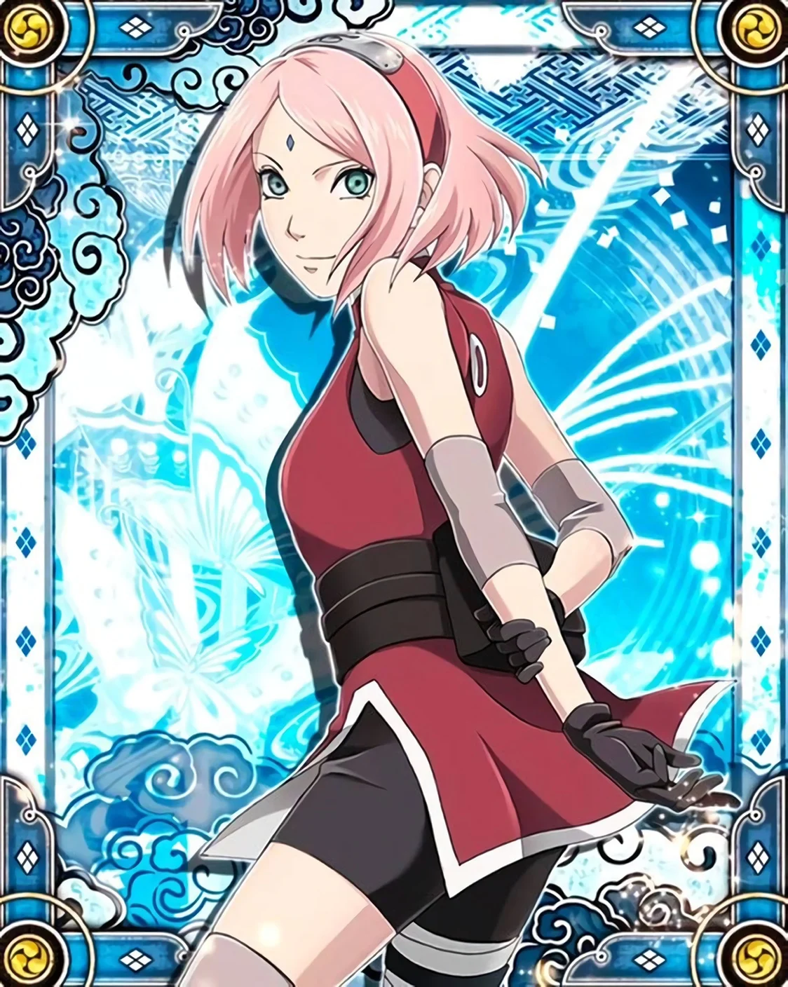 Irelia H Store Custom size/made Anime Cosplay Haruno Sakura Cosplay Costume Haruno Sakura ninja Suit image 5